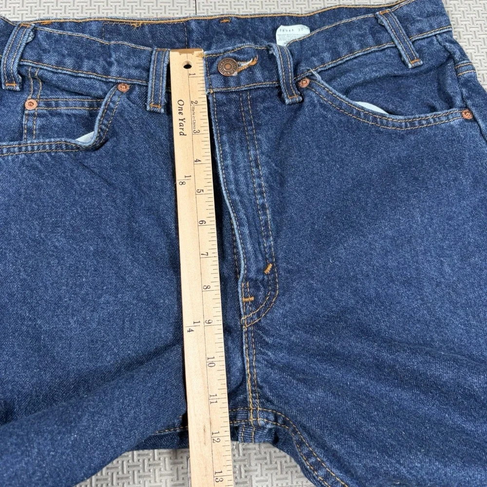 Vintage Levi 517 Jeans Mens 33(32)x36 Blue Orange Tab 90s Bootcut USA Made